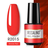ROSALIND 57 colors 5ml Soak Off Gel Polish Bright For Nail Art Design LED/UV Lamp