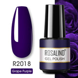 ROSALIND 57 colors 5ml Soak Off Gel Polish Bright For Nail Art Design LED/UV Lamp