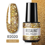 ROSALIND 57 colors 5ml Soak Off Gel Polish Bright For Nail Art Design LED/UV Lamp