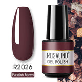 ROSALIND 57 colors 5ml Soak Off Gel Polish Bright For Nail Art Design LED/UV Lamp