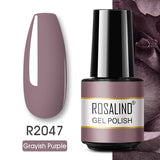ROSALIND 57 colors 5ml Soak Off Gel Polish Bright For Nail Art Design LED/UV Lamp