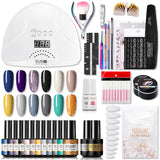 Rosalind Nail Kits Starter Set acrilico 12 PCS Gel Nail Set con lampada smalto per unghie