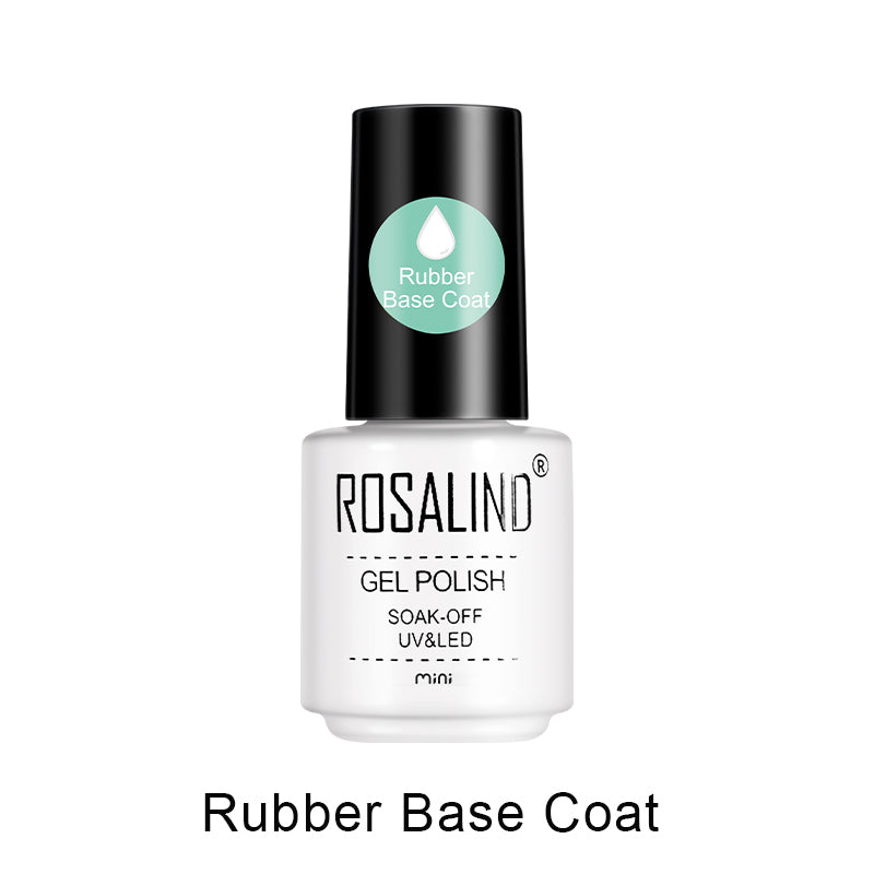 ROSALIND Nail Rubber Base Coat Air Dry Bright For Nail Art Design LED