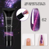 Rosalind Soft Cat Eye Poly Single Nail Gel 15ML 3 Fashion Colors Quick Builder Extension