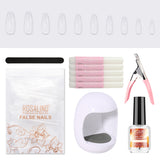 10 Pcs 10 Dimensioni Lunghe False Unghie per Coffin Ballerina Stiletto Nails Art