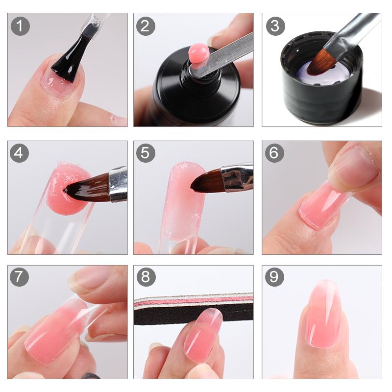 Amazon.com : Modelones Poly Nail Extension Gel Kit 10 Colors with 6W Nail  Lamp, Nude Tones Poly Nail Gel Complete Kit All Season Colors with Basic  Poly Nail Art Accessories Tools for