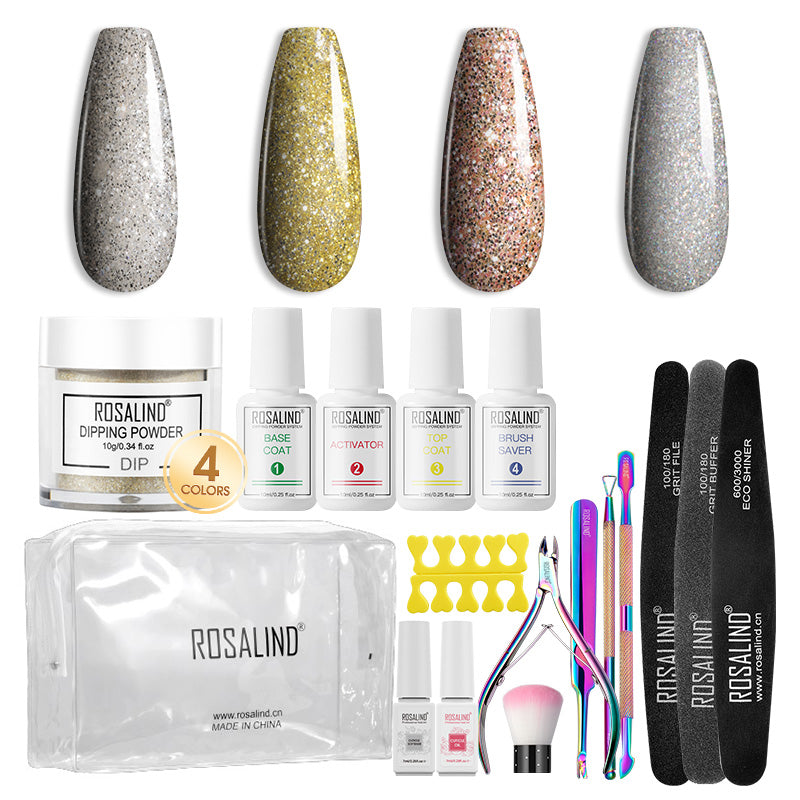 Rosalind 10g Dipping Powder Kit Nail starter Professional Manicure