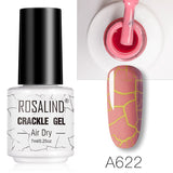 ROSALIND Flash Deal Crackle Gel Nail Polish For Nail art manicure Set Air dry nail polish Need Base Color Gel Varnishes Lacuqer