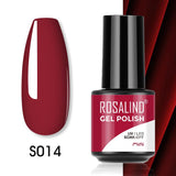 ROSALIND 5ml Soak Off Gel Polish Bright For Nail Art Design LED/UV Lamp