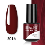 ROSALIND 5ml Soak Off Gel Polish Bright For Nail Art Design LED/UV Lamp