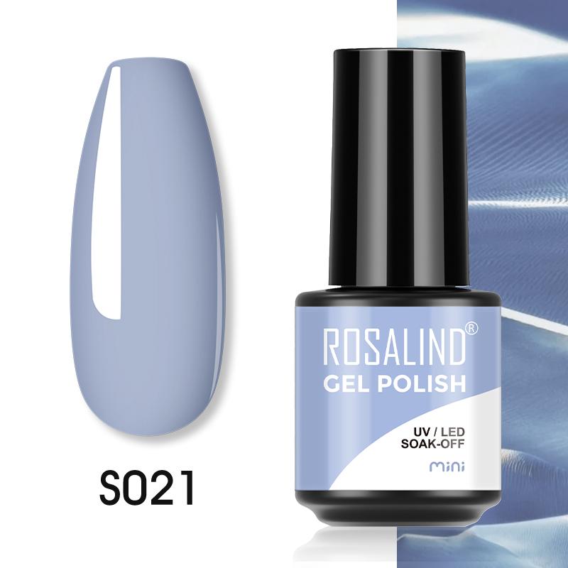 ROSALIND 5ml Soak Off Gel Polish Bright For Nail Art Design LED/UV Lamp