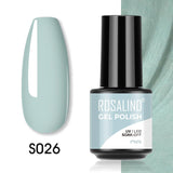 ROSALIND 5ml Soak Off Gel Polish Bright For Nail Art Design LED/UV Lamp