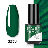 ROSALIND 5ml Soak Off Gel Polish Bright For Nail Art Design LED/UV Lamp