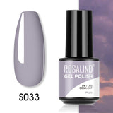 ROSALIND 5ml Soak Off Gel Polish Bright For Nail Art Design LED/UV Lamp