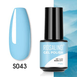 ROSALIND 5ml Soak Off Gel Polish Bright For Nail Art Design LED/UV Lamp