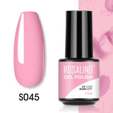 ROSALIND 5ml Soak Off Gel Polish Bright For Nail Art Design LED/UV Lamp