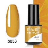 ROSALIND 5ml Soak Off Gel Polish Bright For Nail Art Design LED/UV Lamp