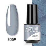 ROSALIND 5ml Soak Off Gel Polish Bright For Nail Art Design LED/UV Lamp