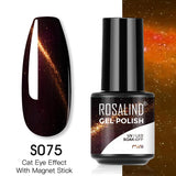 Rosalind Cat Eye Nail Polish 5ml Lamp Cured Shine Gel Polish