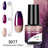 ROSALIND 5ml Soak Off Gel Polish Bright For Nail Art Design LED/UV Lamp