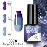 ROSALIND 5ml Soak Off Gel Polish Bright For Nail Art Design LED/UV Lamp