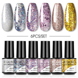 Rosalind Cat Eye Smalto per unghie 7ml Lampada a 7ml lucentezza lucida lucida