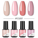 ROSALIND 7ml Soak Off Gel Polish Set 4PCS Set Bright For Nail Art Design LED/UV Lamp