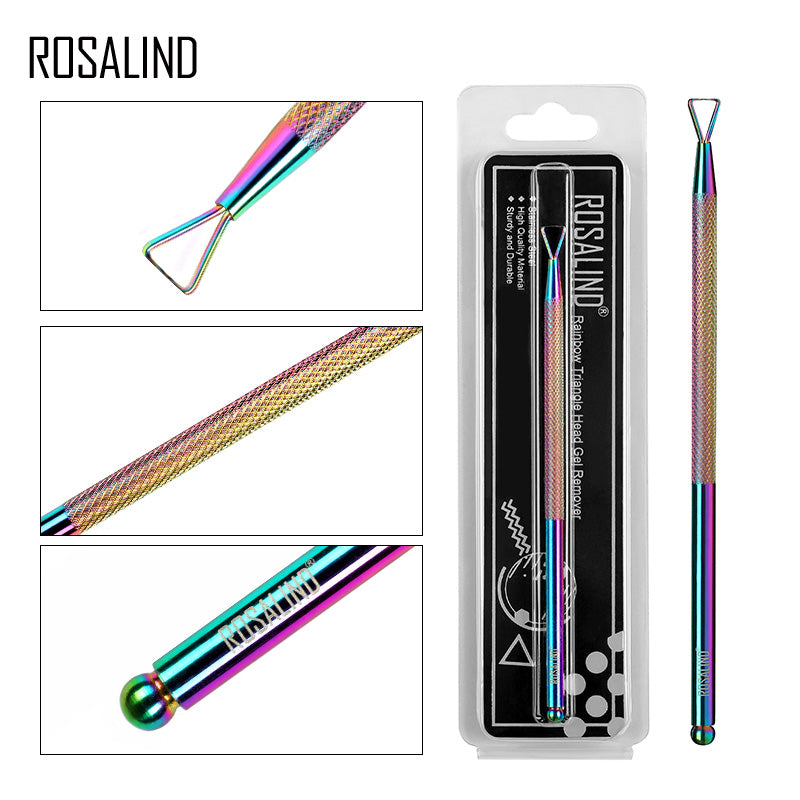 ROSALIND Manicure Set Gel Nail Polish Kit Cuticle Nipper Professional Stainless Steel Scissors Remover Acrylic Nails Art tools