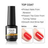 ROSALIND 7ML Gel Polish Essential Top & Base Coat Bright For Nail Art Design LED/UV Lamp
