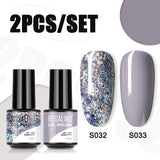 ROSALIND 5ml Soak Off Gel Polish Bright For Nail Art Design LED/UV Lamp