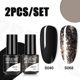 ROSALIND 5ml Soak Off Gel Polish Bright For Nail Art Design LED/UV Lamp