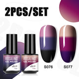 ROSALIND 5ml Soak Off Gel Polish Bright For Nail Art Design LED/UV Lamp