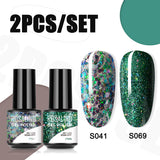 ROSALIND 5ml Soak Off Gel Polish Bright For Nail Art Design LED/UV Lamp