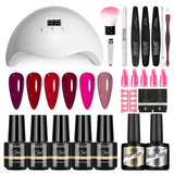 Manicure Gel Nail Polish Set with UV Lamp Electric Nail Drill Nail Art accessories Tools kit Gel nails acrylic Extension Kit Set