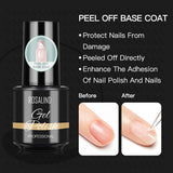 ROSALIND Gel Polish Peel Off Base Coat Soak Off UV/LED Lamp Keep Your Nails Bright And Shiny For A Long Time