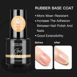 ROSALIND Gel Polish Rubber Base Coat Soak Off UV/LED Lamp Keep Your Nails Bright And Shiny For A Long Time