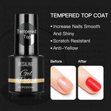 ROSALIND Gel Polish Tempered Top Coat Soak Off UV/LED Lamp Keep Your Nails Bright And Shiny For A Long Time