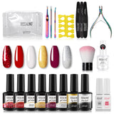 ROSALIND Gel Nail Polish Kits For Manicure Nails Art UV Gel Need Base Top Coat Vernis Semi permanent Nail Polish 15ML