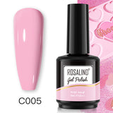 ROSALIND 40 colors 15ml Soak Off Gel Polish Bright For Nail Art Design LED/UV Lamp
