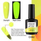 ROSALIND 15ml Soak Off Neon Luminous Gel Polish Bright For Nail Art Design LED/UV Lamp