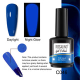 ROSALIND 15ml Soak Off Neon Luminous Gel Polish Bright For Nail Art Design LED/UV Lamp