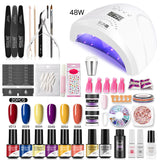 ROSALIND Professional Manicure Set Gel Polish Set For Nail Art Design LED/UV Lamp