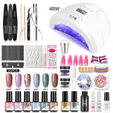 ROSALIND Professional Manicure Set Gel Polish Set For Nail Art Design LED/UV Lamp