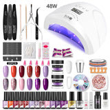ROSALIND Professional Manicure Set Gel Polish Set For Nail Art Design LED/UV Lamp