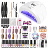 ROSALIND Professional Manicure Set Gel Polish Set For Nail Art Design LED/UV Lamp