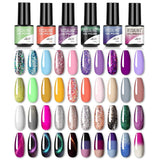 ROSALIND Soak Off Mini Gel Polish 6PCS Set Bright For Nail Art Design LED/UV Lamp