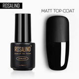 ROSALIND Matt Top Coat Gel Polish Bright For Nail Art Design LED/UV Lamp