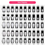 Rosalind 10 Pcs 10 Sizes Long False Nails for Coffin Ballerina Stiletto Nails Art