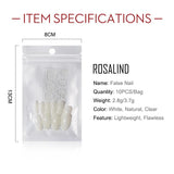 Rosalind 10 Pcs 10 Sizes Long False Nails for Coffin Ballerina Stiletto Nails Art