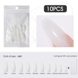 Rosalind 10 Pcs 10 Sizes Long False Nails for Coffin Ballerina Stiletto Nails Art